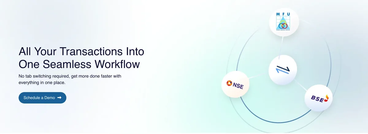 NSE, BSE StAR MF and MFU connected to Finexa