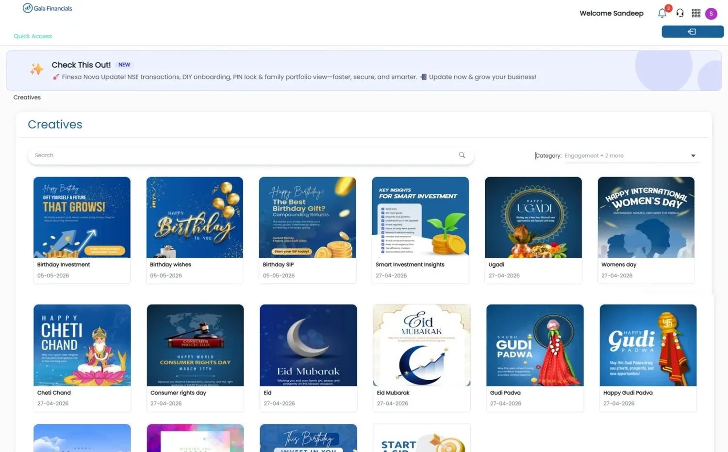 New features in Finexa