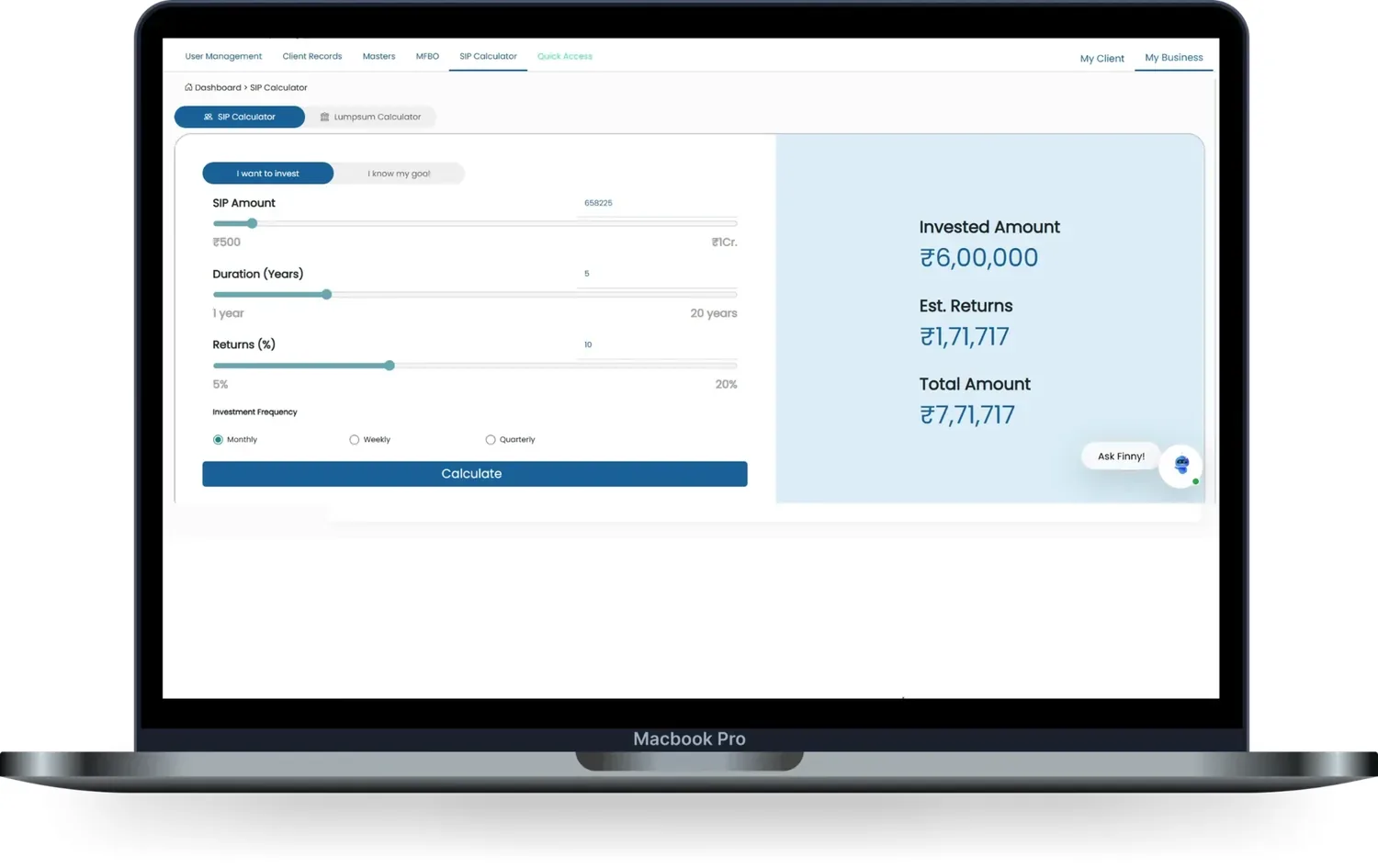 Tools & additional features in Finexa